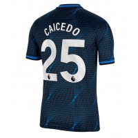 Camiseta Chelsea Moises Caicedo #25 Segunda Equipación Replica 2023-24 mangas cortas